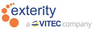 Exterity (a Vitec company) logo